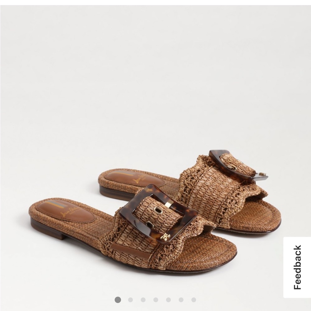 Sam Edelman Raffia Slide Sandal | Size 8.5